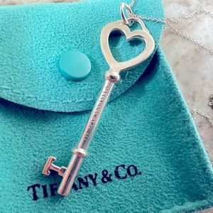 Tiffany key pendant necklace